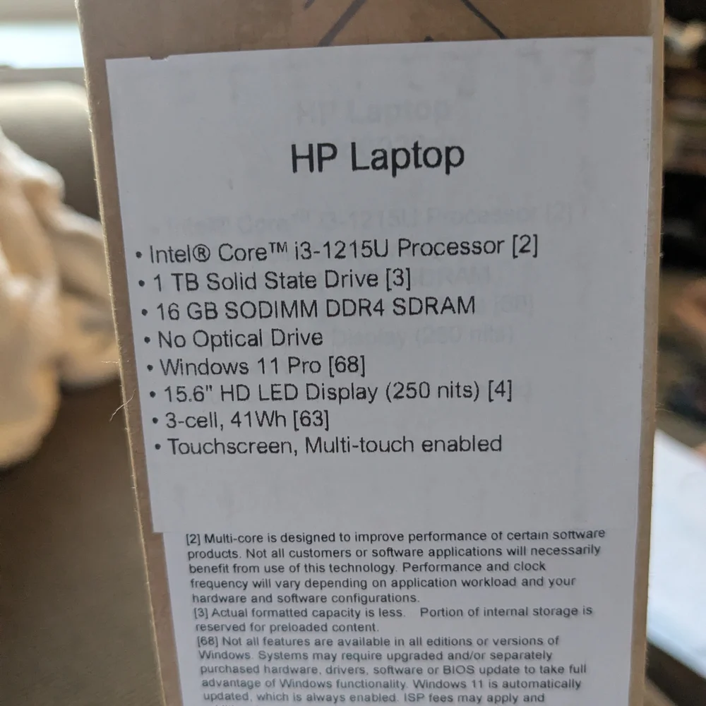 HP Laptop with 15.6